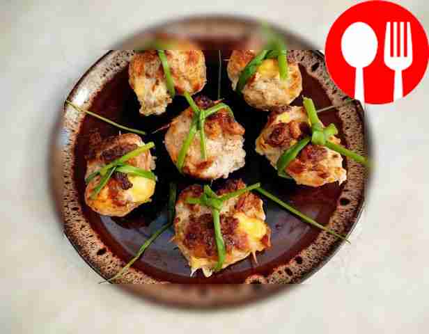 Pork with mushrooms and cheese