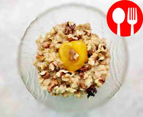 Oatmeal with coconut milk