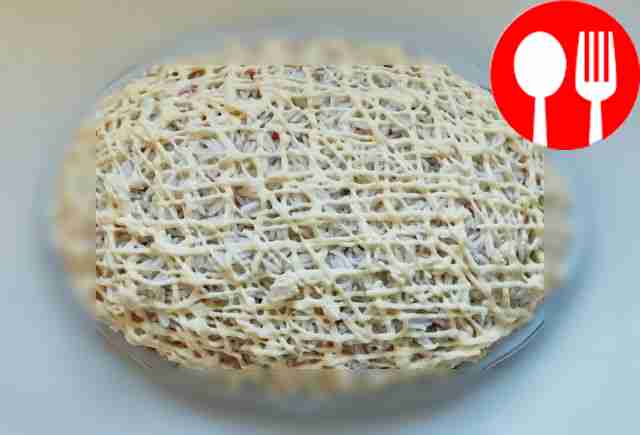 Rice and red fish salad