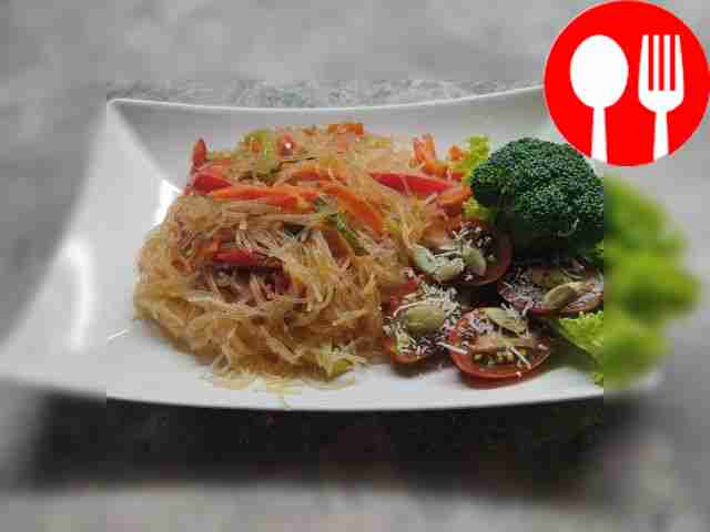 Салат с фунчозой и морковью Salad with funchose and carrots