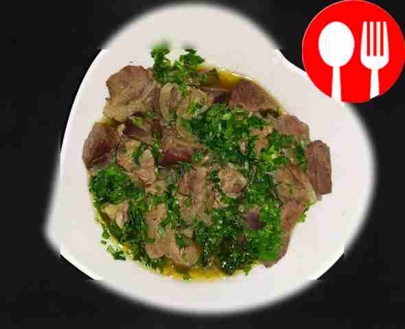 Meat in creamy sauce