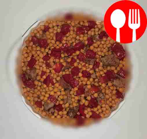 Nutritious chickpeas with meat
