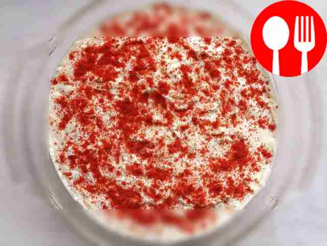 Grease the top layer with mayonnaise and...