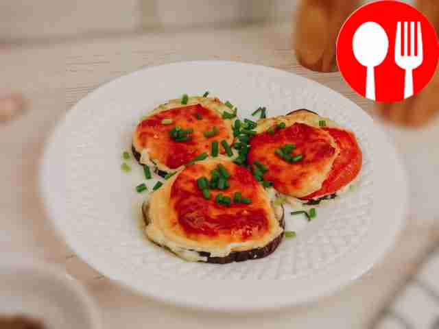 Eggplant medallions
