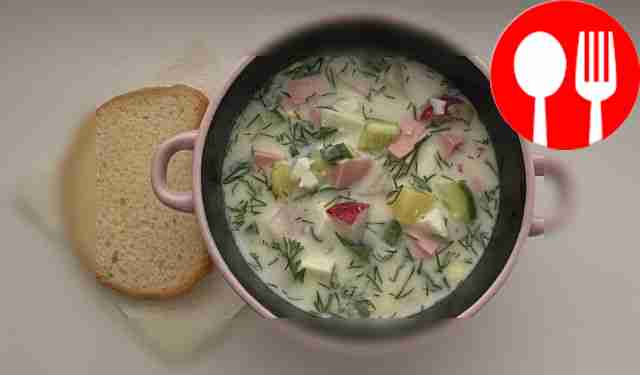 Cold soup with kefir