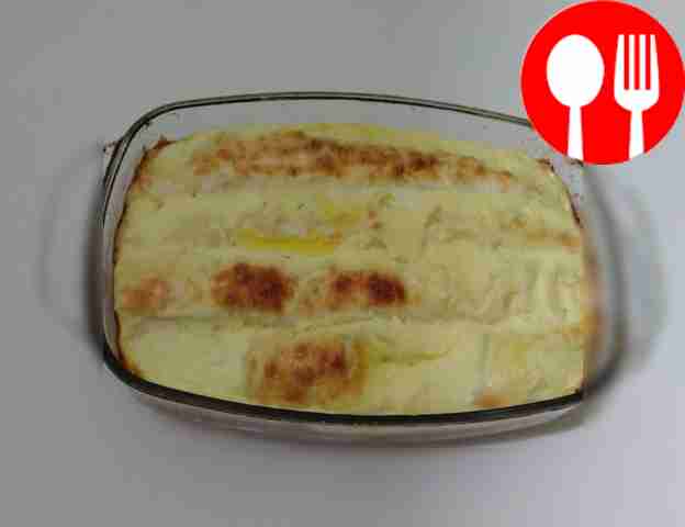 Cottage cheese and lavash casserole