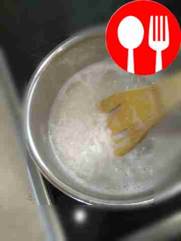 Place the washed rice in a saucepan, add...