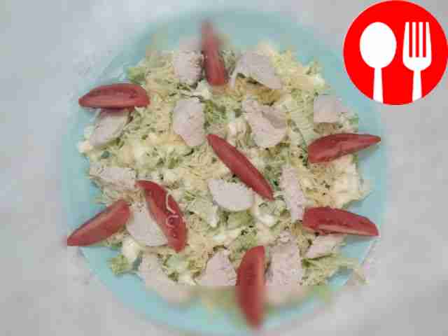 Light salad with Chinese cabbage