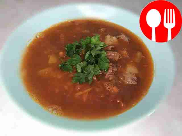 Delicious lentil soup