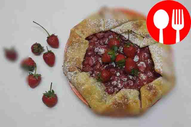 Delicious strawberry pie