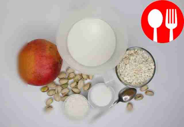 Wash the mango with cold running water and peel.