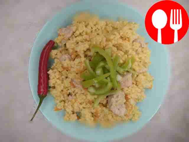 Здоровая каша с индейкой