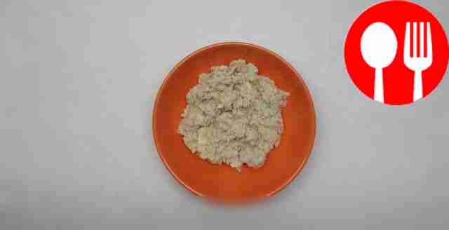 Healthy oatmeal with cheese