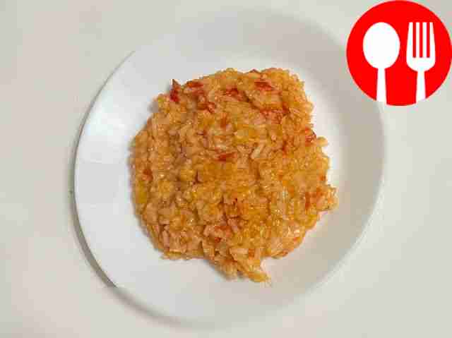 Fragrant rice with cheese