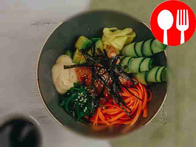Poke with chicken teriyaki