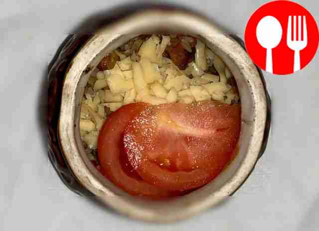 Before serving, you can grate cheese on top or...