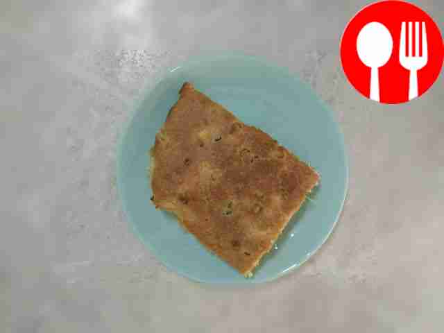 Ленивый пирог с куриной грудкой