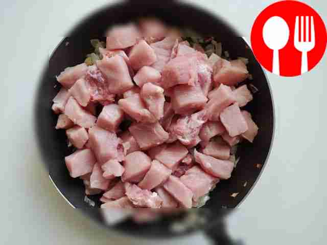 Cut the onion into half rings or cubes, as you...