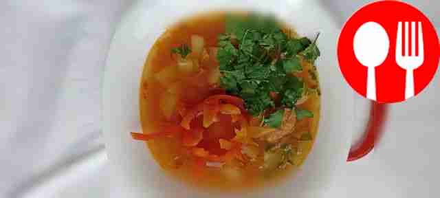 Quick canned fish soup