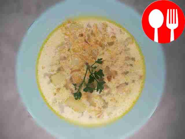 Сметанный суп с курицей