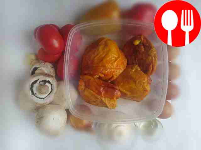 Remove skin, fat and bones from the meat....