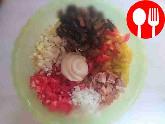 In a deep bowl, combine all the ingredients...