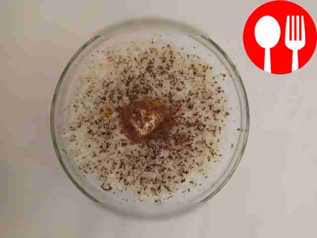 Sweet rice with coconut milk