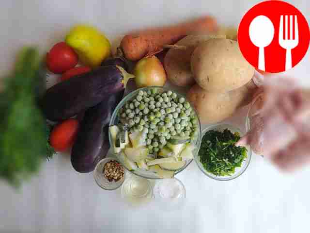 Peel carrots, onions, garlic and potatoes....