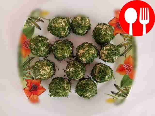 Snack balls with herring