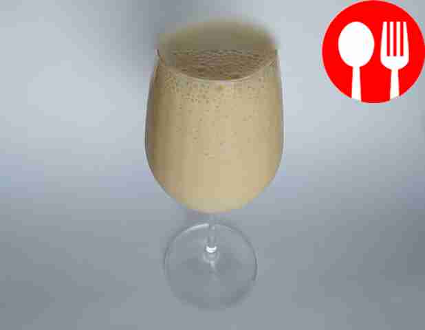 Dessert plum soup with cinnamon