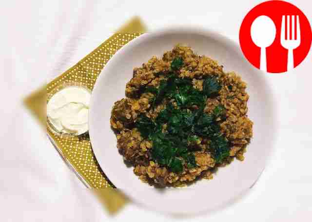 Merchant-style buckwheat porridge with beef