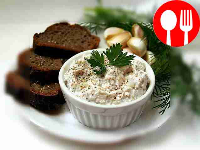 Fragrant lard with garlic and coriander