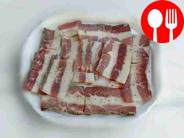 Flavored lard with spices