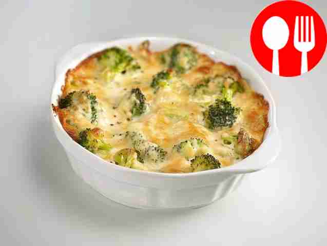 Быстрое суфле из брокколи Quick broccoli soufflé