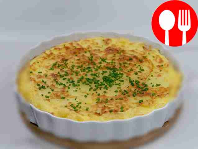 Картофельное суфле с рыбой