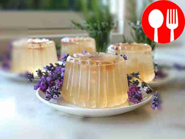 Light champagne jelly