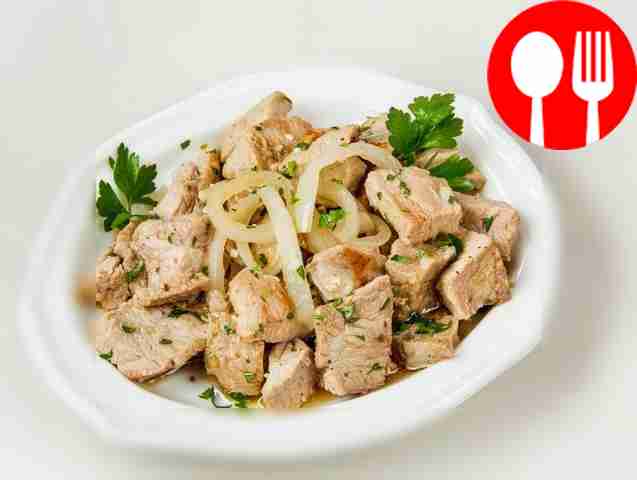 Tender pork in kefir