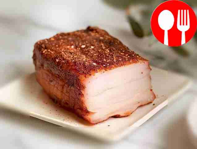 Нежное сало с чесноком, паприкой и острым перцем