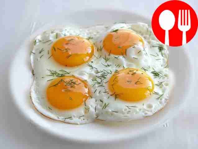 Простая глазунья без масла Simple fried egg without butter