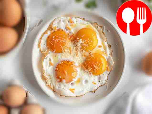 Яичница с сыром Scrambled eggs with cheese