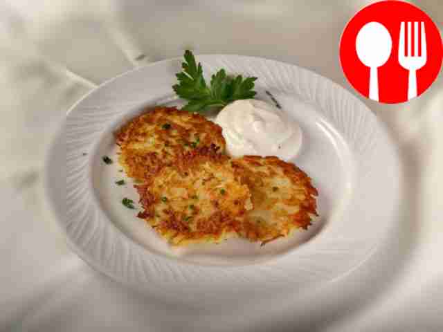 Draniki with potatoes