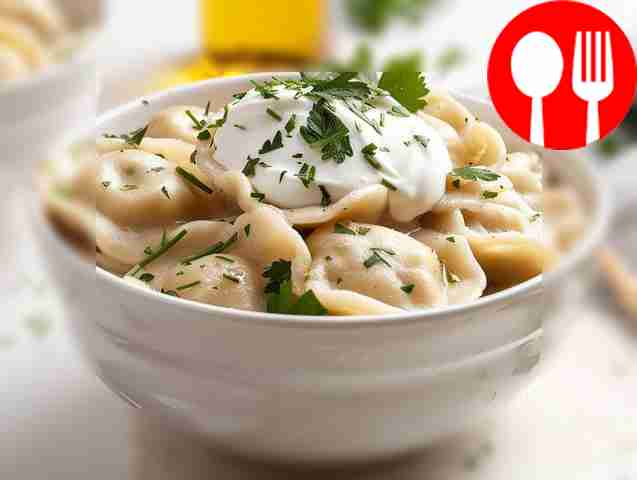 Authentic Siberian dumplings with lamb