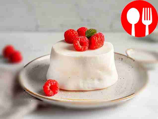 Delicate kefir soufflé