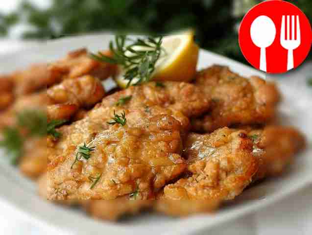 Tender pork chops in batter