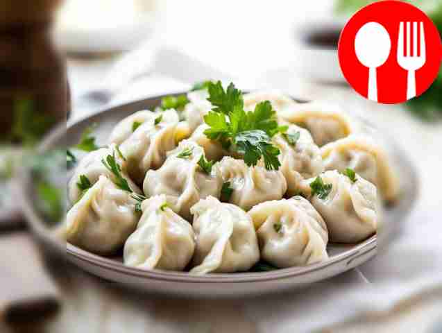 Gluten-free dumplings made from rice flour