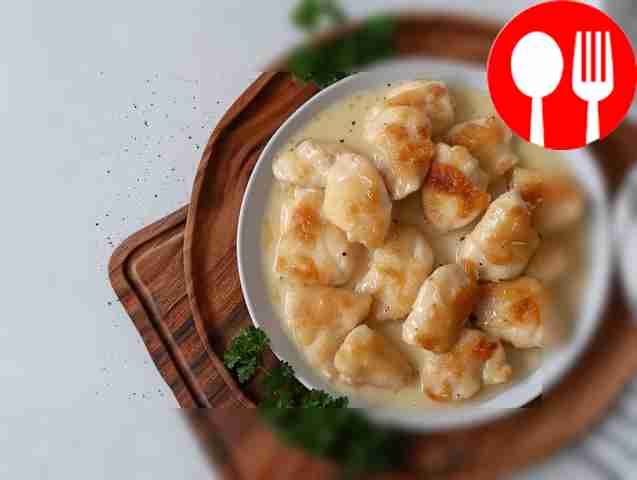 Incredible chicken in creamy cheese sauce