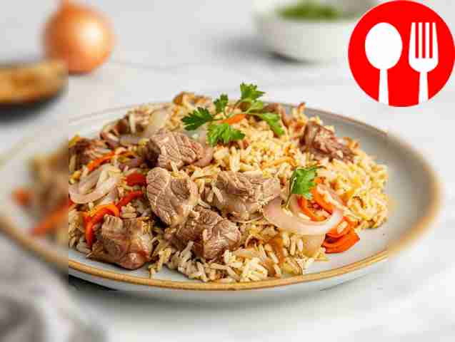 Quick pilaf in a pressure cooker