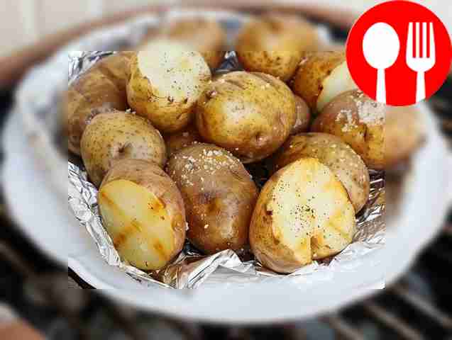 Potatoes on fire