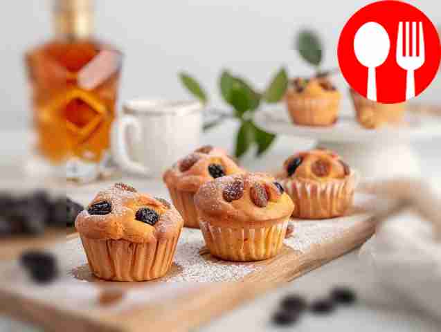 Кексы на коньяке