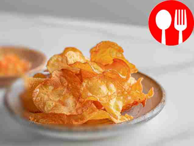 Хрустящие чипсы в микроволновке Crispy chips in the microwave